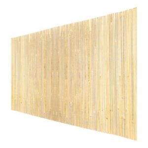 Natural Bamboo Fence Privacy Screen, Eco-Friendly Privacy Bamboo Slat Fence, 6 ft H x 13 ft L Decorative Bamboo Screen Panel, for Garden, Backyard, Balcony, Patio, Pool Side