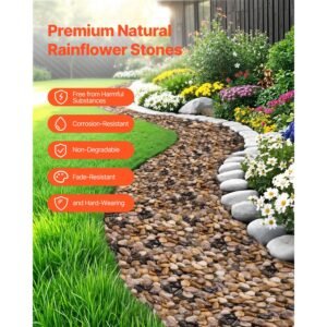 natural river rocks 1 2 inch 15 lbs decorative multi color pebble stones smooth polished garden landscaping stones paving plant rocks for fish tank flower pots water fountains pathways 2.jpg