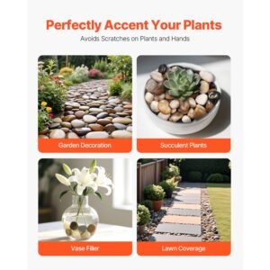natural river rocks 1 2 inch 15 lbs decorative multi color pebble stones smooth polished garden landscaping stones paving plant rocks for fish tank flower pots water fountains pathways 5.jpg