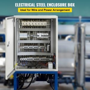 nema steel case 20x16x8 nema 4x metal electric enclosure ip66 water dust resistant suitable for both outdoor indoor use includes mounting plate 1.jpg
