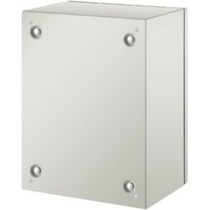 nema steel case, dimensions 16x12x8 inches, nema 4x steel electric enclosure, ip66 rated for water and dust resistance, suitable for both outdoor and indoor use, includes mounting plate