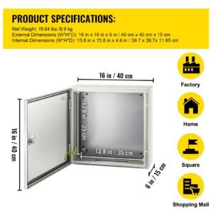 nema steel enclosure 16 x 16 x 6 nema 4x steel electrical box ip66 waterproof dustproof outdoorindoor electrical junction box with mounting plate 2.jpg