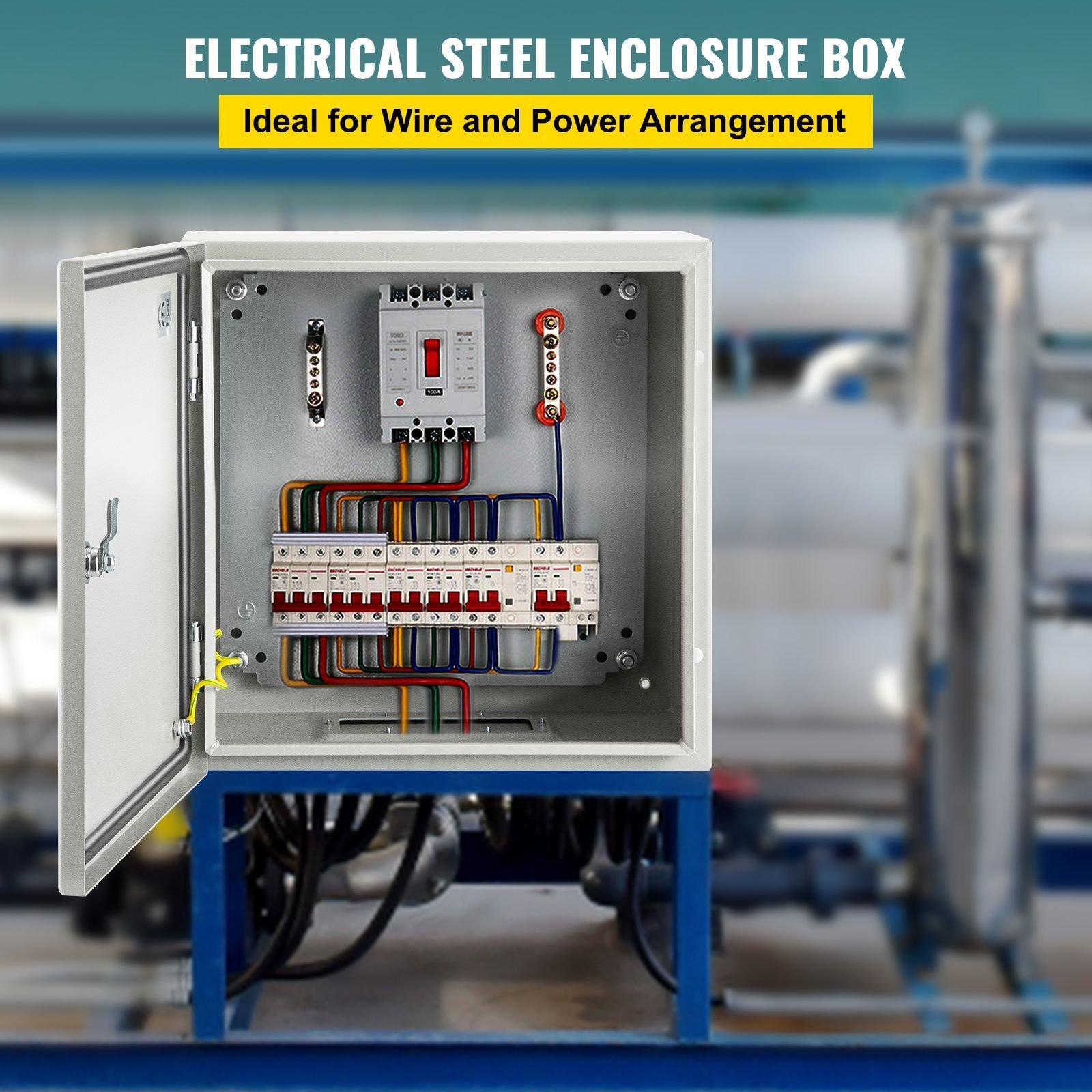 nema steel enclosure 16 x 16 x 6 nema 4x steel electrical box ip66 waterproof dustproof outdoorindoor electrical junction box with mounting plate.jpg