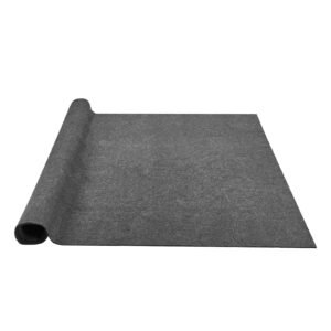 Non-Slip Resistant Rug Pad, Protective Cushioning Carpet Pad, 2'x8' (7.875' Actual), 1/4"Thick, Dual Surface, Polyester Felt + Latex, 1-2m² Area Carpet Padding Rug Cushion Safe for All Floors