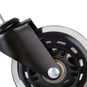 Office Chair Wheels, Set of 5, 3 inch Caster Wheels Replacement for Hardwood Floors and Carpet, Heavy Duty Computer Gaming Desk Casters with 130 lbs Load Capacity, Universal Fit for Most Chairs