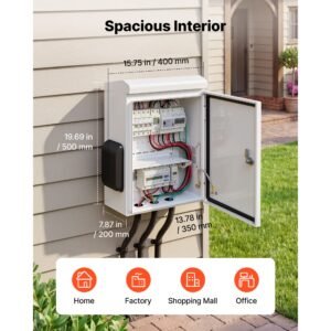 outdoor electrical box cold rolled steel electrical junction box with thermostat and fan rain hood ventilated design ip65 waterproof hinged enclosure wallpole mounted 20 x 16 x 8 in 1.jpg