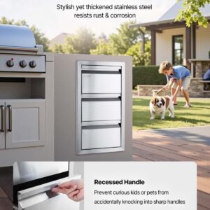 outdoor kitchen drawers 15 w x 254 h x 19 d box frame style flush mount bbq drawers with stainless steel handle bbq island drawers for outdoor kitchens or patio grill station 3.jpg
