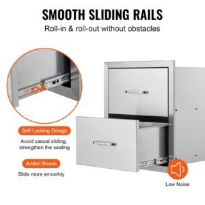 outdoor kitchen drawers 178w x 202h x 122d inch flush mount double bbq drawers stainless steel with handle bbq island drawers for outdoor kitchens or patio grill station 4.jpg