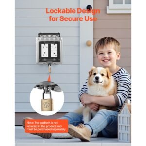 outdoor outlet cover 2 gang weatherproof electrical outlet cover with lockable design high strength pc material 12 in 1 outside receptacle socket horizontalvertical for easy installation 1.jpg