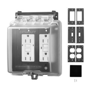 outdoor outlet cover 2 gang weatherproof electrical outlet cover with lockable design high strength pc material 12 in 1 outside receptacle socket horizontalvertical for easy installation.jpg