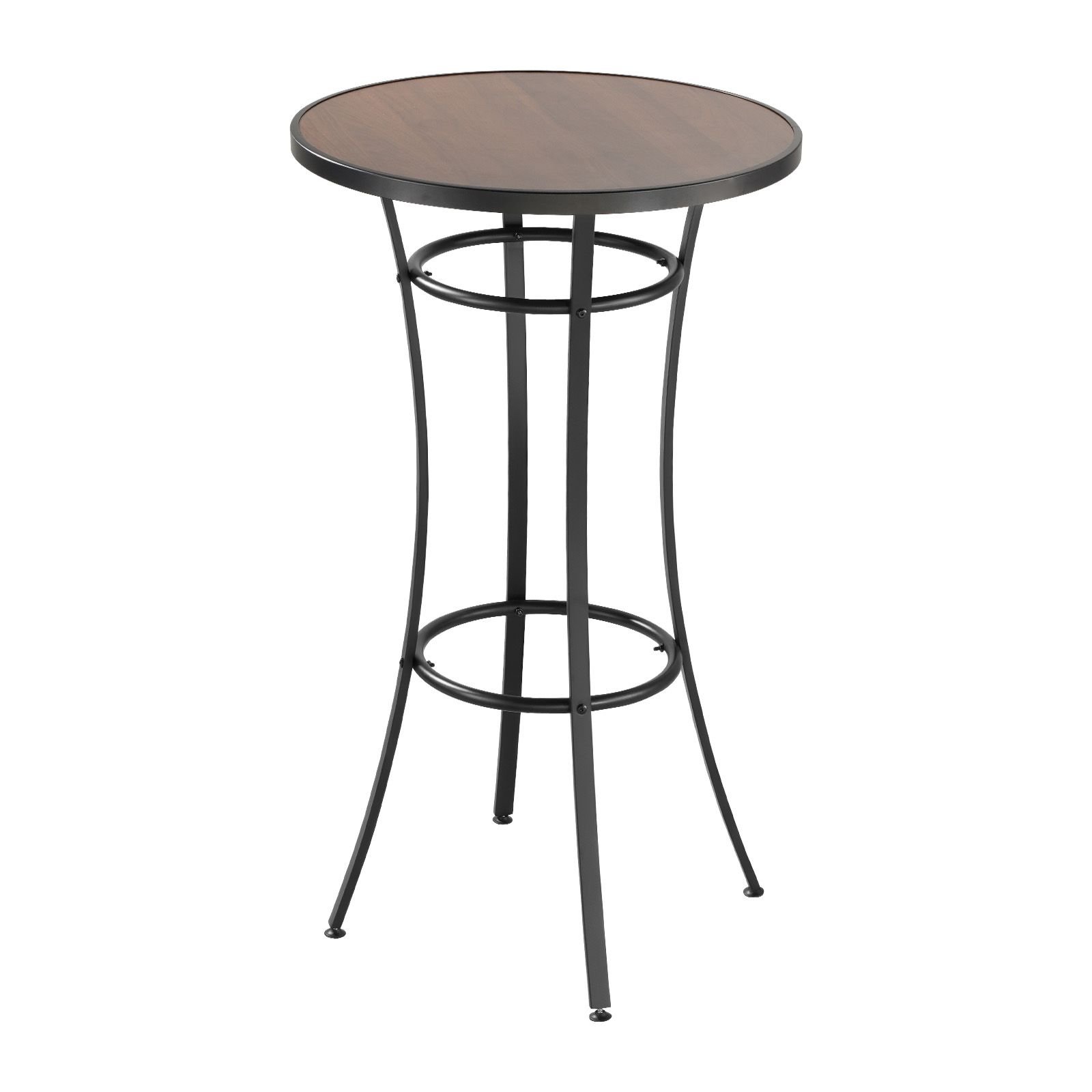 outdoor round bar table, 23.7 in counter bar height bistro table, patio dining tables with easy to clean top & sturdy metal frame, indoor high top pub tables for small places, kitchen