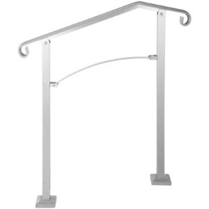 outdoor stair railing fit 2 or 3 steps alloy metal handrailing front porch flexible transitional handrail arch step rail with installation kit for concrete or wooden stairs silver 5.jpg