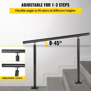 outdoor stair railing kit 3 ft handrails 1 3 steps adjustable angle black aluminum stair hand rail for the elderly handrails for outdoor steps 2.jpg