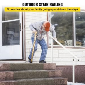 outdoor stair railing kit 5 ft handrails 0 5 steps adjustable angle white aluminum stair hand rail for the elderly handrails for outdoor steps 1.jpg