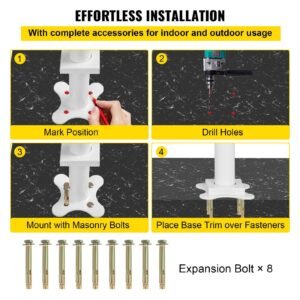 outdoor stair railing kit 5 ft handrails 0 5 steps adjustable angle white aluminum stair hand rail for the elderly handrails for outdoor steps 5.jpg