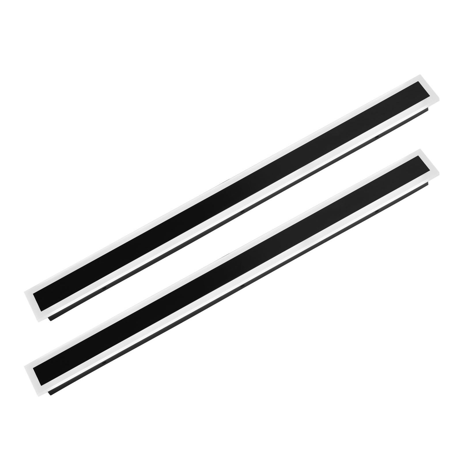outdoor wall lights, 2 pack, 39.4 inch long strip modern exterior wall sconce light fixtures, 3000k warm white, ip65 waterproof anti rust outside wall mount lighting, for house, porch, garage
