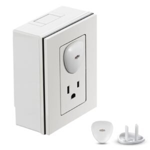 Outlet Covers, 70 Pack, Plug Covers for Electrical Outlets, Secure Electric Socket Protector Caps with Shock Prevention, Easy Installation, Insulated ABS, for Home Wall Power Sockets, White
