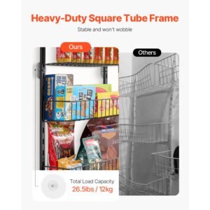 over the door pantry organizer 8 tier pantry organization and storage heavy duty steel hanging spice rack adjustable wall seasoning shelves for home kitchen laundry room bathroom black 3.jpg
