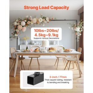 over the table rod stand with clamps 13 42 tall 28 98 length adjustable 2 packs table arch stand tabletop balloon arch frame for wedding birthday party christmas decorations black 1.jpg