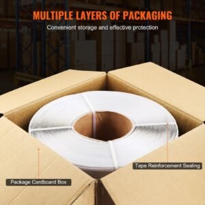 packaging polypropylene pp strapping roll 9900 length x 12 width x 003 thickness 243 lbs break strength heavy duty banding pallet strap coil portable strong packing straps white 5.jpg