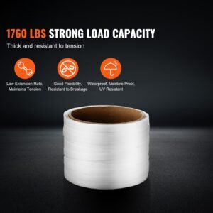 packaging woven cord strapping roll 330 length x 34 width x 003 thickness 1763 lbs break strength heavy duty banding pallet strap coil portable strong banding packing straps white 1.jpg