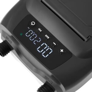 paddle board pump 20psi high pressure dual stage inflation deflation sup air pump with auto off function and 12v dc car connector ideal for inflatable paddle board tent and mattress 5.jpg