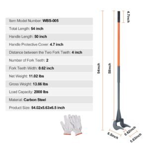 pallet buster 50 carbon steel handle pallet breaker 2000 lbs weight capacity heavy duty deck board removal tool deck wrecker with non slip grip for efficient and effortless board removal 3.jpg