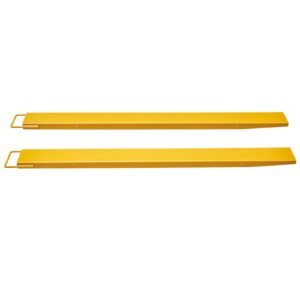 Pallet Fork Extensions, 72" Length 5.5" Width, Heavy Duty Carbon Steel Fork Extensions for Forklifts, 1 Pair Forklift Extensions, Industrial Forklift Fork Attachments for Forklift Truck, Yellow