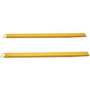 Pallet Fork Extensions, 84" Length 5.5" Width, Heavy Duty Carbon Steel Fork Extensions for Forklifts, 1 Pair Forklift Extensions, Industrial Forklift Fork Attachments for Forklift Truck, Yellow
