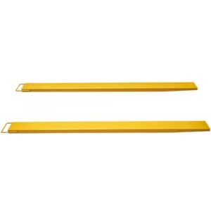 Pallet Fork Extensions, 96" Length 5.5" Width, Heavy Duty Carbon Steel Fork Extensions for Forklifts, 1 Pair Forklift Extensions, Industrial Forklift Fork Attachments for Forklift Truck, Yellow