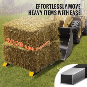 pallet forks 2000 lbs clamp on pallet forks 43 total length tractor bucket forks with adjustable stabilizer bar heavy duty pallet forks for tractor attachments skid steer loader bucket 1.jpg