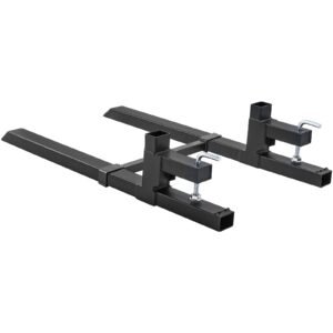pallet forks 2000 lbs clamp on pallet forks 43 total length tractor bucket forks with adjustable stabilizer bar heavy duty pallet forks for tractor attachments skid steer loader bucket.jpg