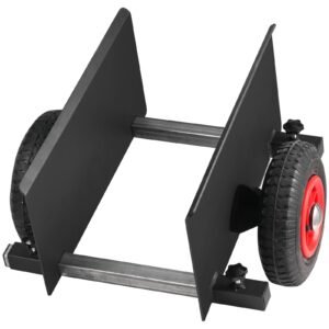 Panel Dolly, 600LBS Capacity Slab Dolly, Heavy-duty Drywall Mover with 8" Pneumatic Wheels, Adjustable Clamp Panel Cart for Drywall Sheet, Material Handling, All Terrain Moving Cart