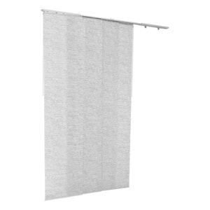 Panel Track Blinds, Extendable Track from 45.8 in to 86 in W, Trimmable Panel Curtains Up to 96 in H, Adjustable Vertical Panel Blinds for Sliding Doors, Patio Doors, Room Divider, Window, Gray