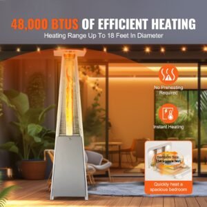 patio heater for outdoor use 48000btu pyramid propane heater wwheels quartz glass tube outdoor patio flame heater for patio party backyard garden decoration silver 1.jpg