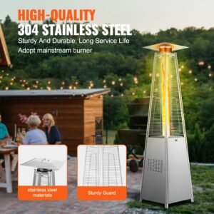 patio heater for outdoor use 48000btu pyramid propane heater wwheels quartz glass tube outdoor patio flame heater for patio party backyard garden decoration silver 2.jpg