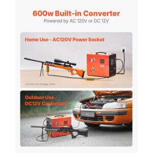 pcp air compressor, 4500psi/30mpa portable pcp airgun compressor with built in converter & fan cooling system, dc12v/ac120v manual stop air rifle, paintball and scuba tank compressor pump