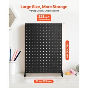 pegboard display stand 17 x 13 in tabletop pegboard display stand accessories rack organizer thickened cold rolled steel peg board panel for grocery retail store jewelry shop black 4 pcs 20.jpg