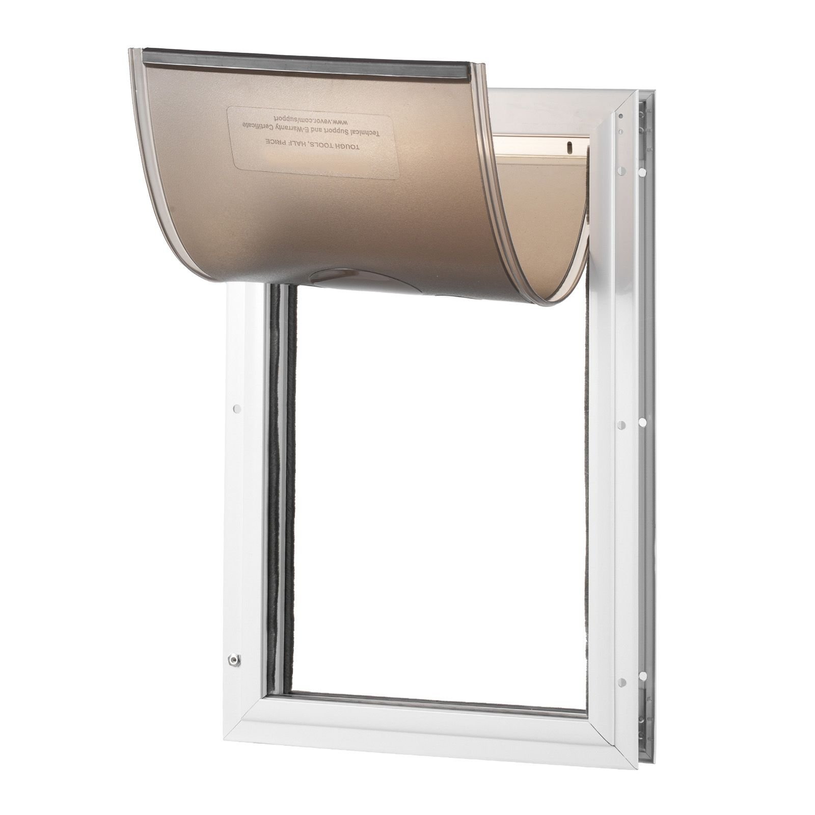 pet door 113 x 1602 aluminum frame with lock and flap system weatherproof doggy door easy to install in interior or exterior doors pet door suitable for cat doggie kitties white m.jpg