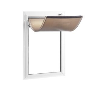 Pet Door Replacement Flap, Compatible with Flap Pet Doors, Measures 10.25" x 16.25" Longer Lasting, Weather-proof, Thickened PVC Dog Door Replacement Flap with Long Magnetic Strip (Large)