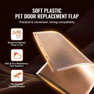 pet door replacement flap compatible with flap pet doors measures 825 x 1225 longer lasting weather proof thickened pvc dog door replacement flap with long magnetic strip medium 1.jpg