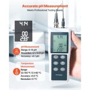 ph meter 0 14 ph range ip68 waterproof probe 3 point auto calibration portable tester kit with calibration powder packets temperature probe carrying case for drinking water hydroponics 1.jpg