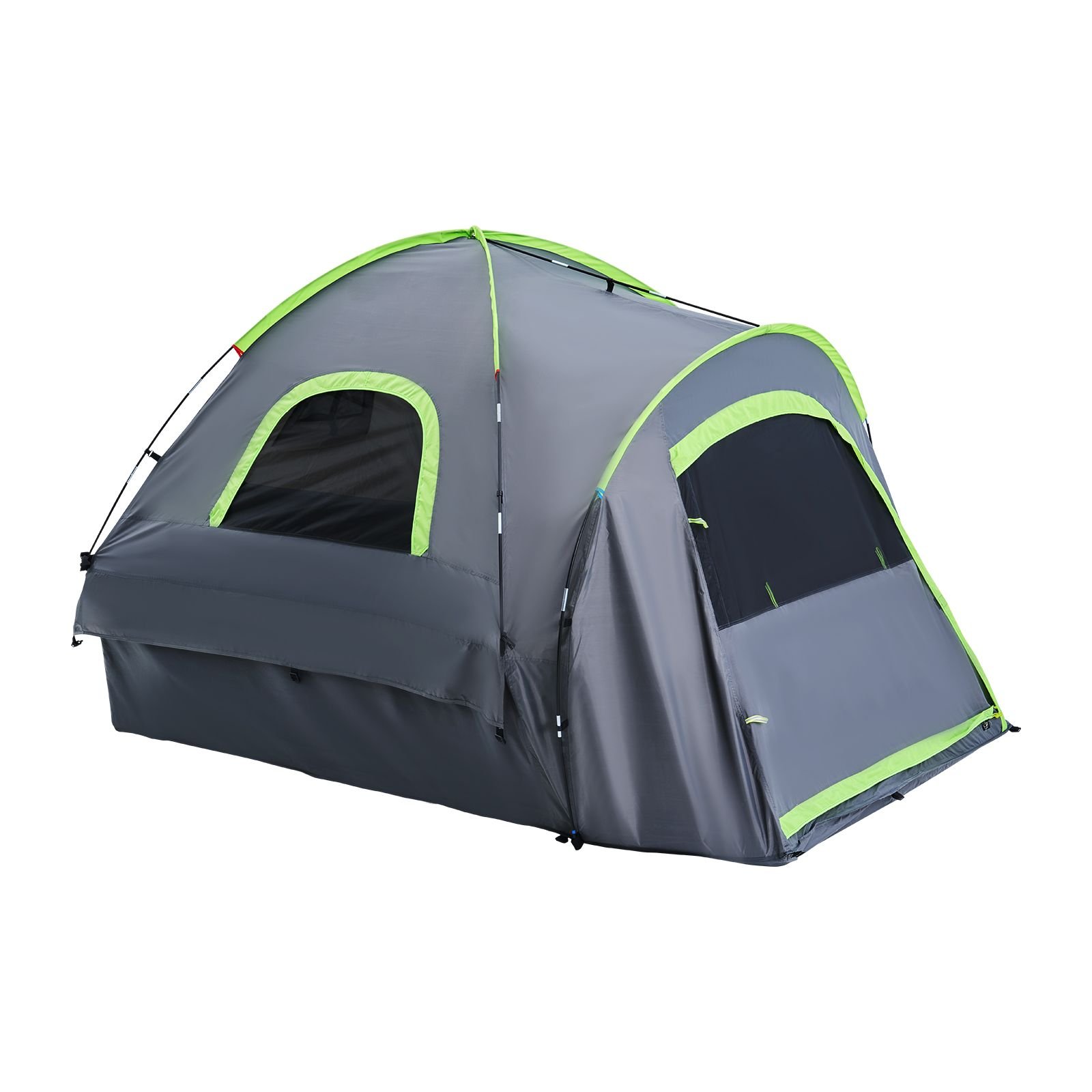 pickup truck tent fit 50 52 ft truck tents for camping waterproof pu2000mm 2 3 person sleeping truck bed tent with double layer design windows sturdy truck bed camper shell with storage bag 12.jpg
