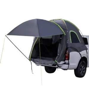 pickup truck tent fits 80 82 ft truck tents for camping waterproof pu2000 2 3 person sleeping truck bed tent sturdy truck bed camper shell with expandable awning rainfly storage bag 1.jpg