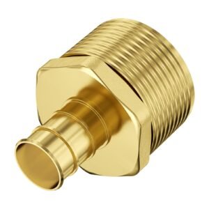 Pipe Fittings, 1/2" 25PCS Brass Pipe Fittings, Clamp-style 1/2 NPT External Thread Pipe Connector Brass Air Fittings, Plumbing Fittings NPT Adapter for Heating/Shower Systems, Water Pipes