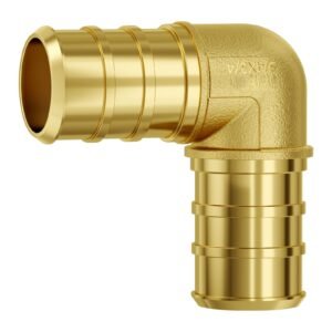 Pipe Fittings, 3/4" 50PCS Brass Pipe Fittings, Clamp-style Elbows Pipe Connector Brass Air Fittings, Heavy Duty Plumbing Fittings Tube Adapter for Heating/Shower Systems,Outdoor Water Pipes