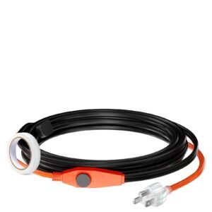 pipe heating cable 12ft 7wft heat tape for pipes with built in thermostat water pipe heat cable protects pvc hose metal and plastic pipe from freezing.jpg