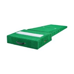 Pitching Mound, Portable Baseball Pitcher's Mound, 77 in IIndoor Outdoor Pitching Practice and Training Equipment, Softball Pitching Aids with Antifade Turf, Pitching Rubber, Carry Handles