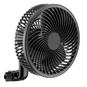 plant fan grow tent clip on fan rechargeable usb port with 9 speeds circulation mode smart control powerful oscillating long runtime for hydroponics circulation cooling black 2 pack.jpg