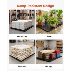 plastic pallets 6 pcs plastic pallets for basement storage nestable lightweight waterproof storage pad with breathable grid for indoor outdoor supermarket warehouse 236x118x12 black 5.jpg